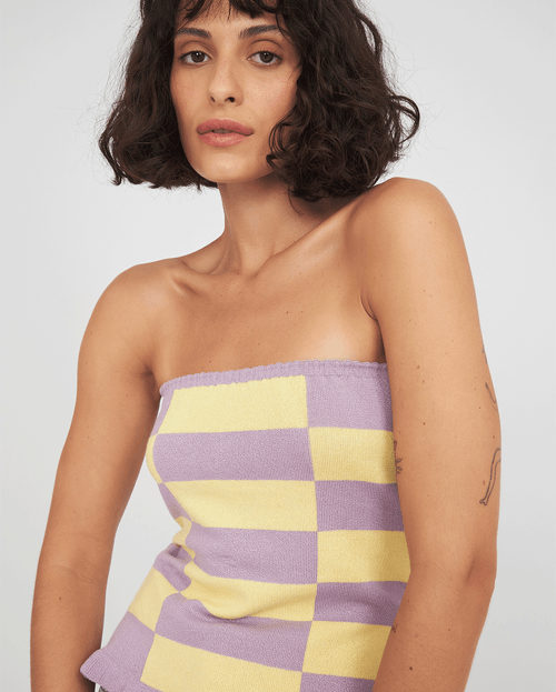 Lavender And Yellow Top